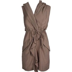 BCBGMaxAzria Khaki Wrap Dress